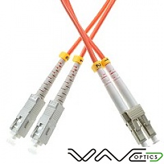 Patchcord SC/UPC-LC/UPC, MM, 50/125 duplex, OM2 fiber, 0.5 m