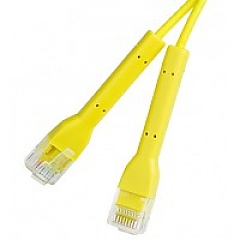 Patch cable UTP cat. 6a, 1.5 m, yellow, LSOH, ultra-flex
