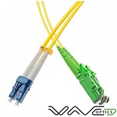 Patchcord E2000/APC-LC/UPC, SM, 9/125 duplex, G652D fiber, 1 m