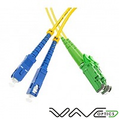 Patchcord E2000/APC-SC/UPC, SM, 9/125 duplex, G652D fiber, 2 m