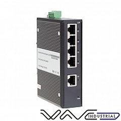 Unmanaged industrial switch, 5x 10/1000 RJ-45 (Wave Industrial WO-IS-M5GT)