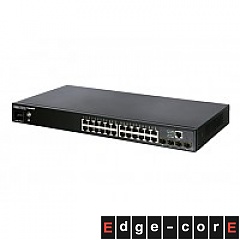 Managed switch,  24x 10/100/1000 RJ-45, 4x 100/1000 SFP ports (Edge-corE ECS4100-28T)