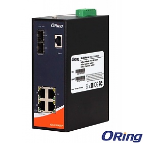 ORing IGS-C3042GP, Industrial Managed switch, 4x 10/1000 RJ-45 + 2x100/1G/2.5G SFP, O/Open-Ring <30ms