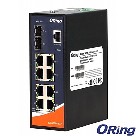 ORing IGS-C3082GP, Industrial Managed switch, 8x 10/1000 RJ-45 + 2x100/1G/2.5G SFP, O/Open-Ring <30ms