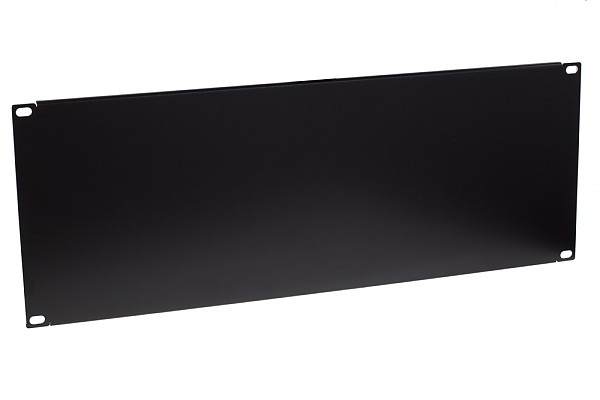 Blank panel, 19", 4U, black 