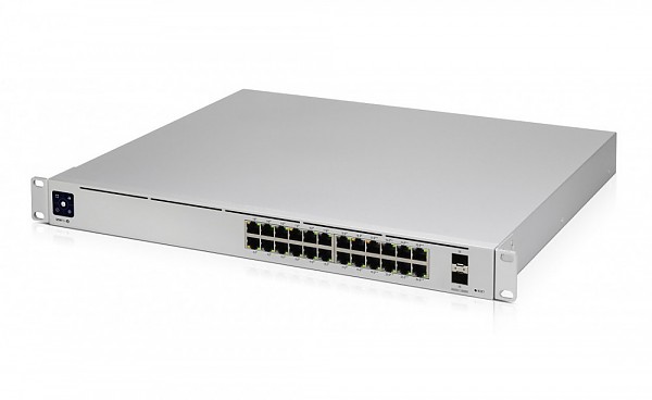 Ubiquiti USW-Pro-24-PoE, Managed switch, 24x 10/1000 RJ-45, 2x 10G SFP+, PoE+, 19"