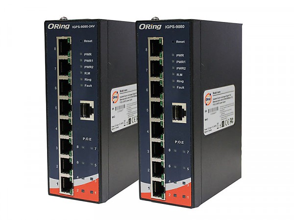 Industrial 10-Port GbE Managed PoE Switch 24~57VDC