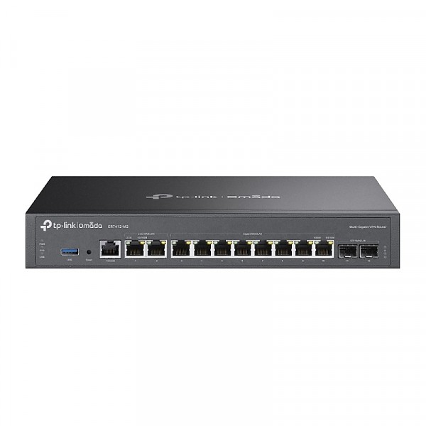 Gigabit VPN Router Omada, 2x 2.5G, 8x 10/100/1000 RJ-45, 2 SFP slots, 19" (TP-Link ER7412-M2) 