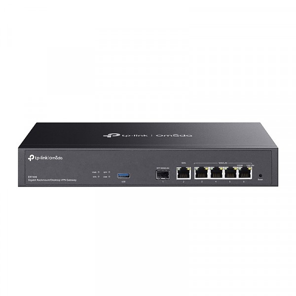 Gigabit VPN Router, 5x 10/100/1000 RJ-45, 1 SFP slots, desktop (TP-Link ER7406) 