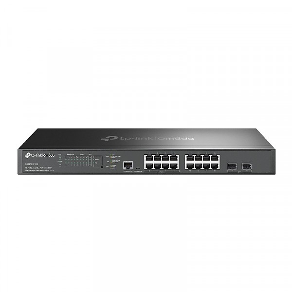 TP-Link SG3218XP-M2, Managed switch,  16x 2,5G, 2 slide-in 10G SFP+ slot, PoE+, 19"