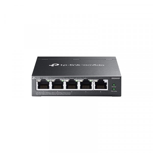 TP-Link ES205GP, Smart switch, 5x 10/100/1000 RJ-45, PoE+, desktop