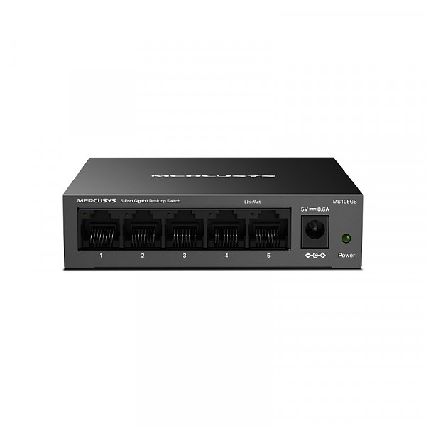 TP-Link Mercusys MS105GS, Unmanaged switch, 5x 10/100/1000 RJ-45, desktop