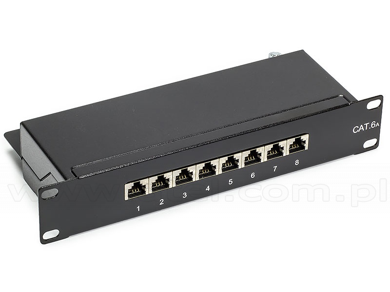 8 port patch panel wall mount